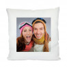 Coussin blanc personnalisé photo