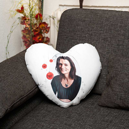 Coussin coeur personnalisé