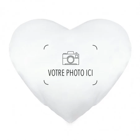 Coussin cœur personnalisable