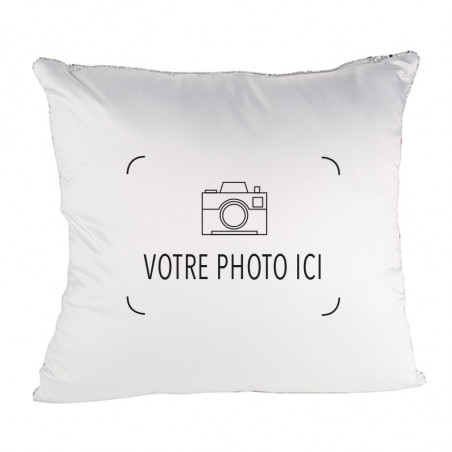 Coussin sequin photo Coussin sequin photo