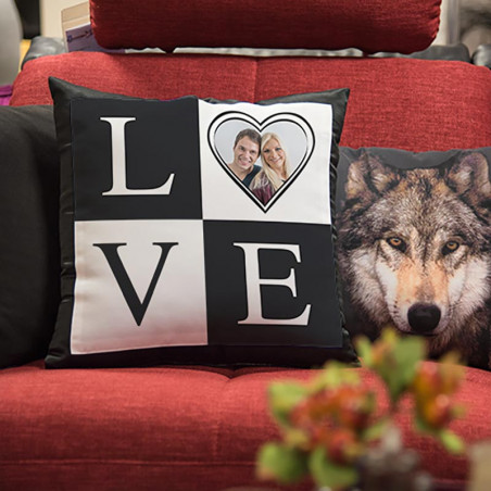 Coussin Personnalisé Photo Lovers