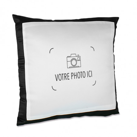Coussin noir personnalisable Coussin noir personnalisable