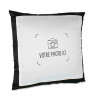 Coussin noir personnalisable