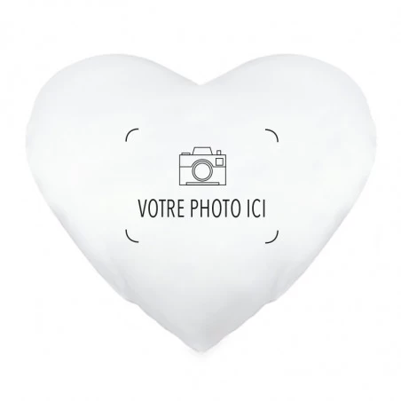 Coussin coeur photo