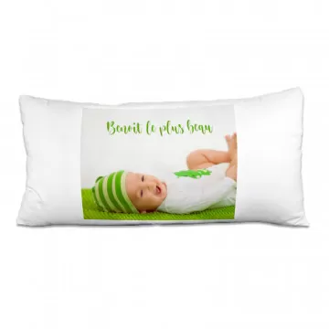 Grand coussin rectangle personnalisé