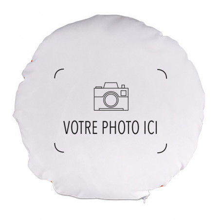 Coussin smiley rond