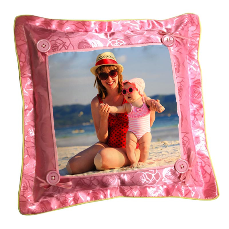 Coussin fantaisie rose photo