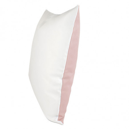 Coussin bicolore rose