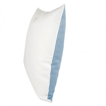 Coussin verso bleu