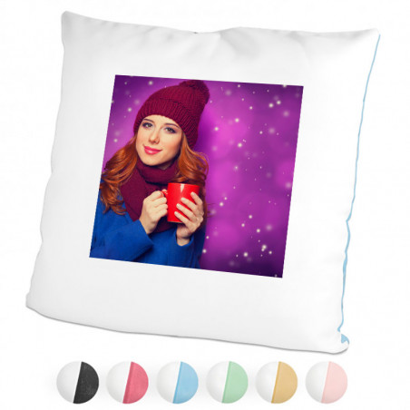 Coussin bicolore Coussin bicolore