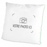 Coussin verso vert photo