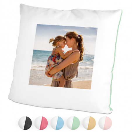 Coussin verso coloré personnalisé Coussin verso coloré personnalisé