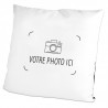 Coussin blanc/noir photo