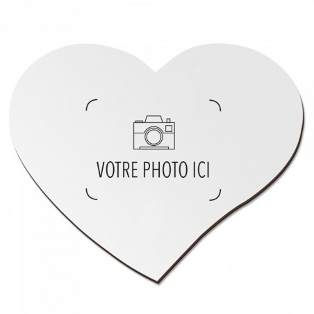 Horloge cœur photo à personnaliser