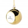 Boule déco noel personnalisable dorée