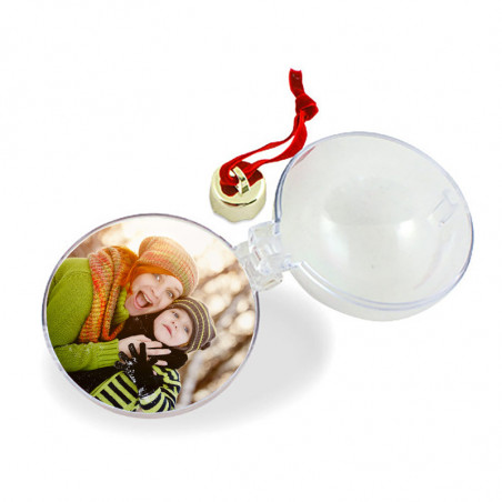 Boule de noël ronde imprimée Boule de noël ronde imprimée