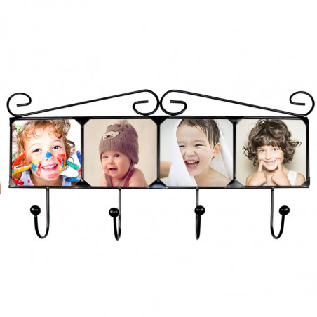 Porte manteaux 4 photos fer forge Porte manteaux 4 photos fer forge