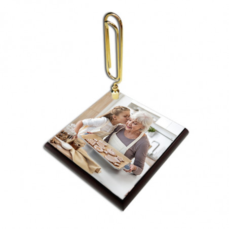 Presse papier photo et trombone Presse papier photo et trombone