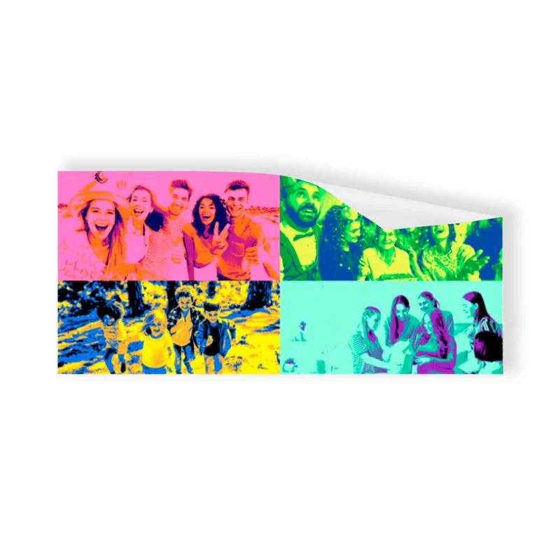 Poster Pop Art panoramique avec vos photos