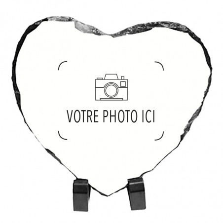 Cadre ardoise coeur photo