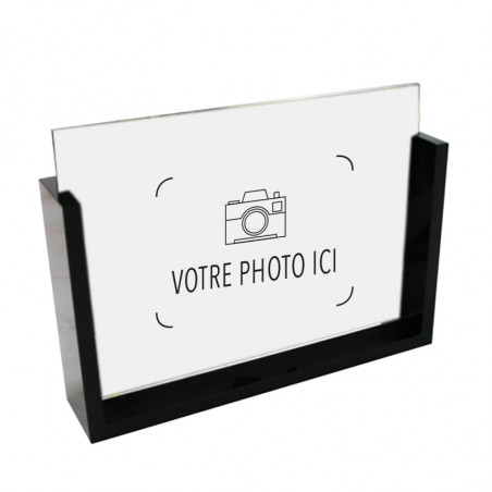 Cadre verre bord noire photo