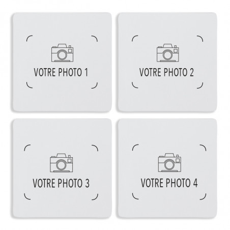 Lot 4 magnets carrés Lot 4 magnets carrés