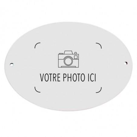 Plaquette porte ovale photo