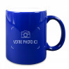 Mug magique bleu avec photo