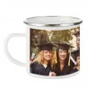 Mug blanc en email avec photo