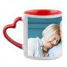 Mug anse coeur rouge photo