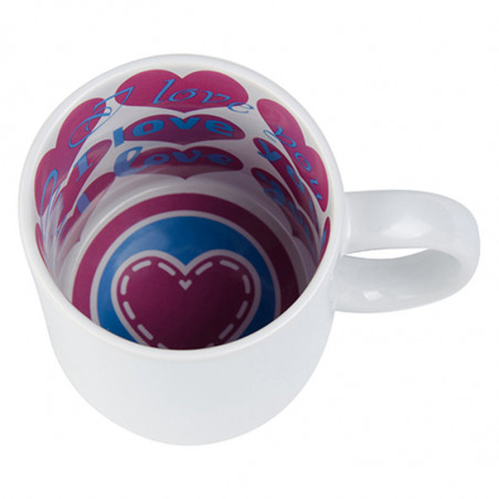 Mug personnalisé intérieur coeur Mug personnalisé intérieur coeur