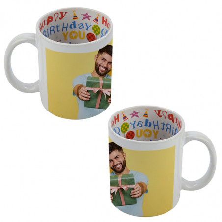 Mug happy birthday personnalisable