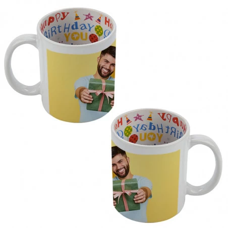 Mug happy birthday personnalisable