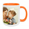 Mug orange personnalisé