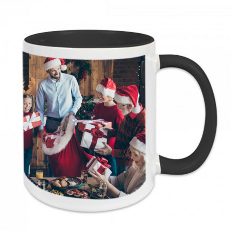 Mug anse et intérieur noir personnalisable Mug anse et intérieur noir personnalisable