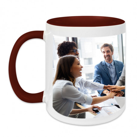 Tasse bordeaux avec photo sublimée Tasse bordeaux avec photo sublimée
