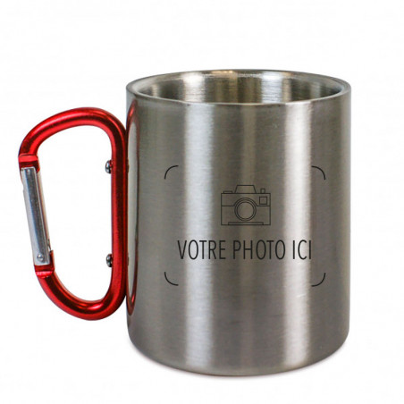 Tasse inox rouge personnalisé Tasse inox rouge personnalisé