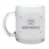 Mug verre opaque