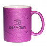 Mug rose brillant personnalisable