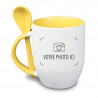 Tasse jaune cuillère