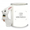 Tasse original anse lapin