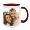 Mug brun avec pele mele personnalisé