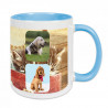 Mug bleu clair pele mele photo