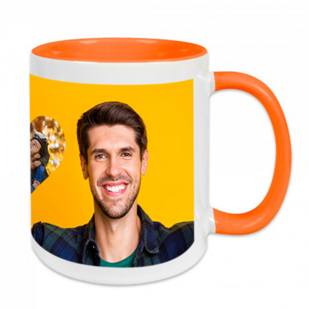 Tasse orange pele mele personnalisé Tasse orange pele mele personnalisé