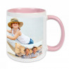 Tasse rose pele mele personnalisé