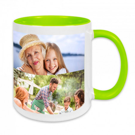 Mug  pele mele vert personnalisé Mug  pele mele vert personnalisé