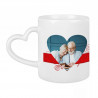 Mug coeur montage love personnalisé