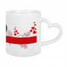 Mug coeur montage love personnalisé