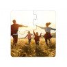 4 dessous verre puzzle avec photo