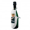 Mini tablier blanc de bouteille avec photo